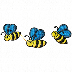 Bees Embroidery Design 8 Bees Embroidery Design 8